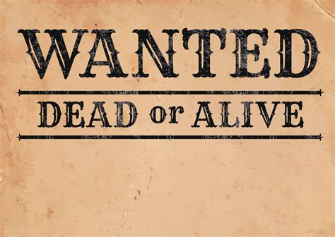 most wanted poster font